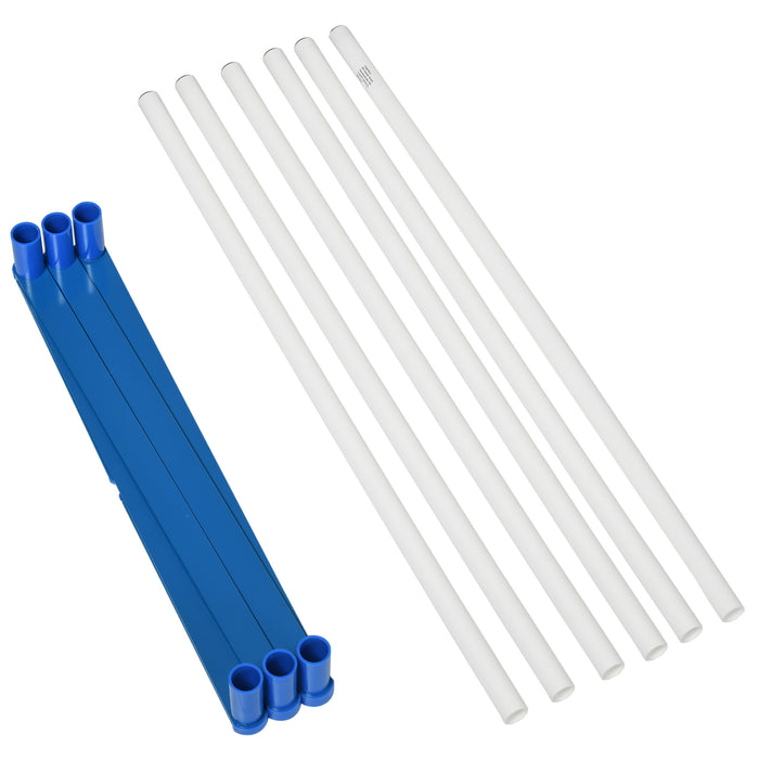 Dog Agility Obstacle Course Set - Adjustable Weave Poles, Training Fun for Pets - Ideal for Backyard or Park with Storage Bag