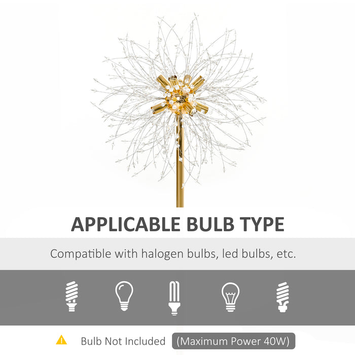 Tall Modern Floor Lamp with Dandelion-Inspired Shade - Elegant Lighting Solution for Home Interiors - Ideal for Living Rooms and Cozy Spaces