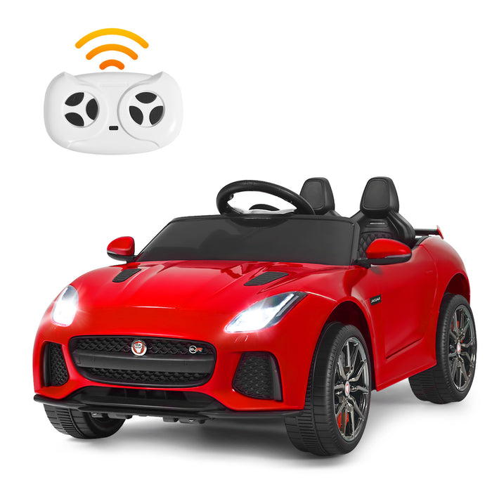 Jaguar F-Type SVR 12V - Kids Black Ride On Car with Remote Control - Perfect for Children's Outdoor Playtime Fun
