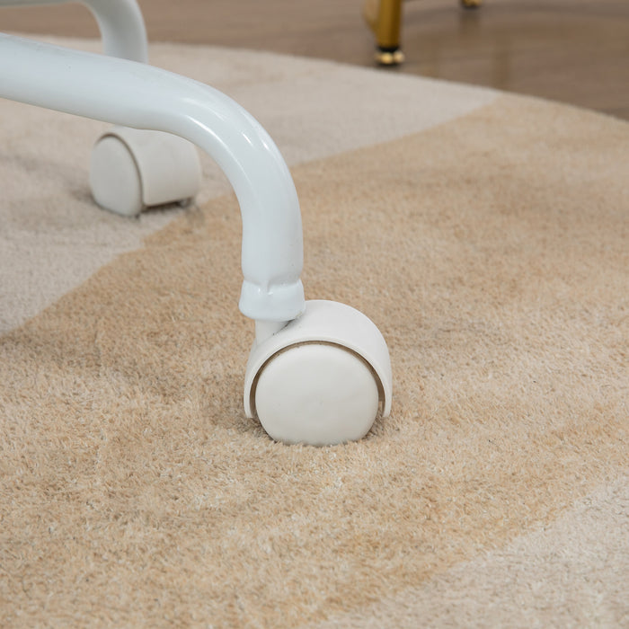 Unicorn Height Adjustable Fluffy Office Chair - Ergonomic Desk Seating with Armrests and Swivel Wheels - Colorful Chair for Comfortable Home Office Setup