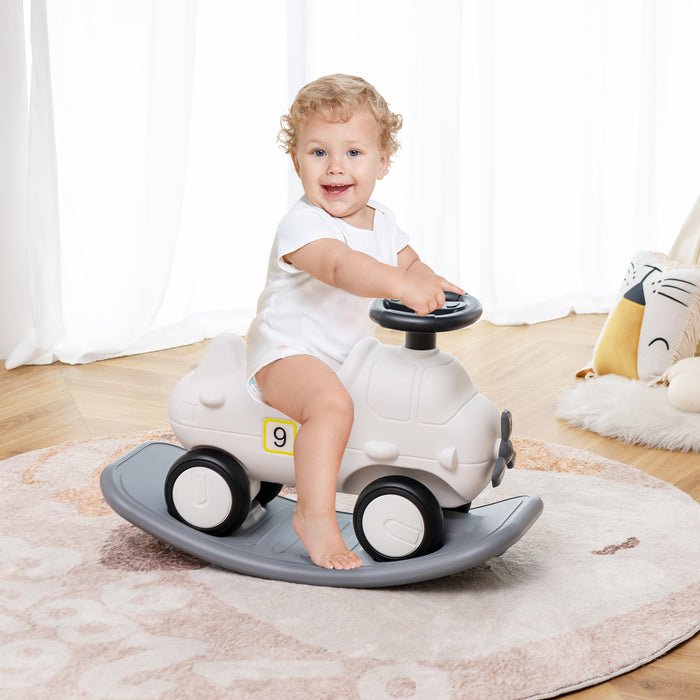 3-in-1 Toy Combo - Rocking Horse, Sliding Car and Detachable Balance Board - Ideal for Developing Motor Skills in Children