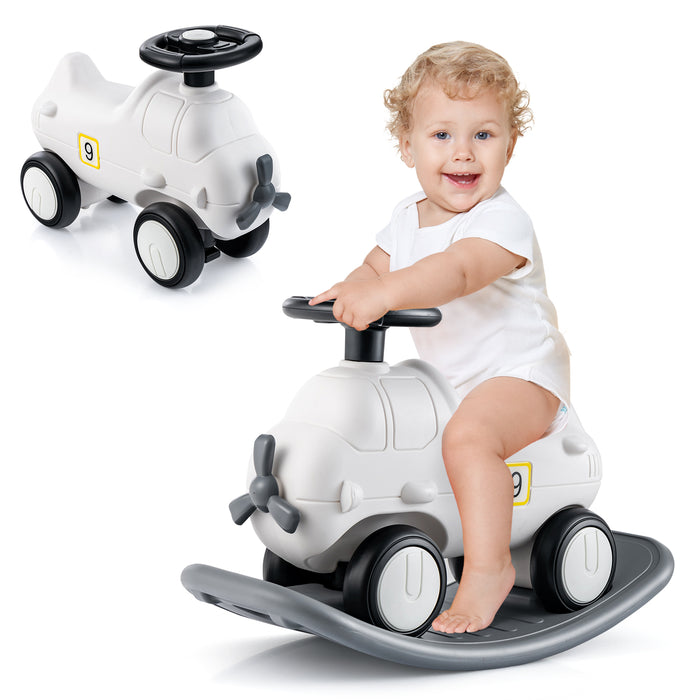 3-in-1 Toy Combo - Rocking Horse, Sliding Car and Detachable Balance Board - Ideal for Developing Motor Skills in Children