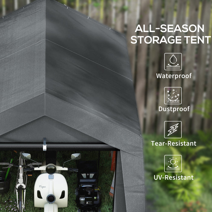 Waterproof 3x3m Outdoor Storage Tent - Heavy-Duty Portable Garden Shed with Ventilation Window - Ideal for Bike, Motorbike, and Garden Tools Protection