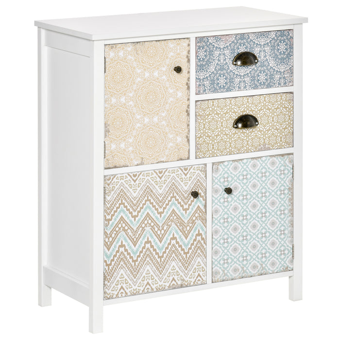 Multi-Purpose Shabby Chic Storage Chest - Drawer Table Sideboard for Entryway, Living Room, Bedroom - Elegant Organizer for Home Essentials