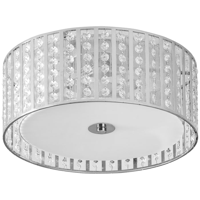 Modern K9 Crystal Chandelier - Double Layer Lampshade Round Ceiling Fixture with G9 Bulbs - Elegant Pendant Lighting for Living Rooms