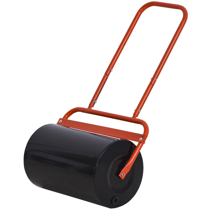 Garden Lawn Roller - Push/Tow 38L Capacity, Sand/Water Fillable, Heavy-Duty - Ideal for Home Garden and Backyard Lawn Maintenance, 32cm Diameter x 50cm Width
