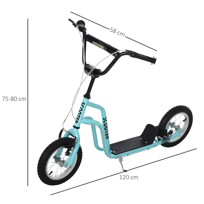 Kids' Steel Scooter - Height Adjustable, Blue and Black Kick Scooter - Perfect for Growing Children