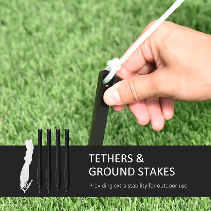 8ft Inflatable Halloween Ghost Tree with Tombstone - White Ghost Decor, LED Lit Blow-Up Outdoor Display - Quick Setup for Spooky Yard Ambiance