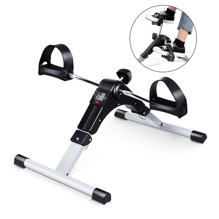 Mini Exercise Bike - Compact Workout Equipment with Adjustable Resistance and LCD Display - Ideal Fitness Solution for Home Users