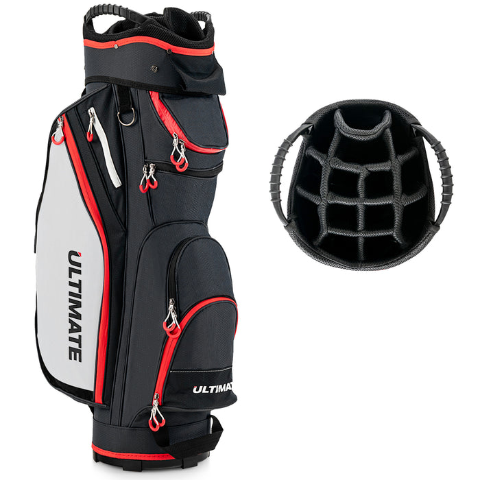 Large & Lightweight - Golf Cart Bag in Classic Black - Perfect for Golfers Seeking Portable Storage Solutions