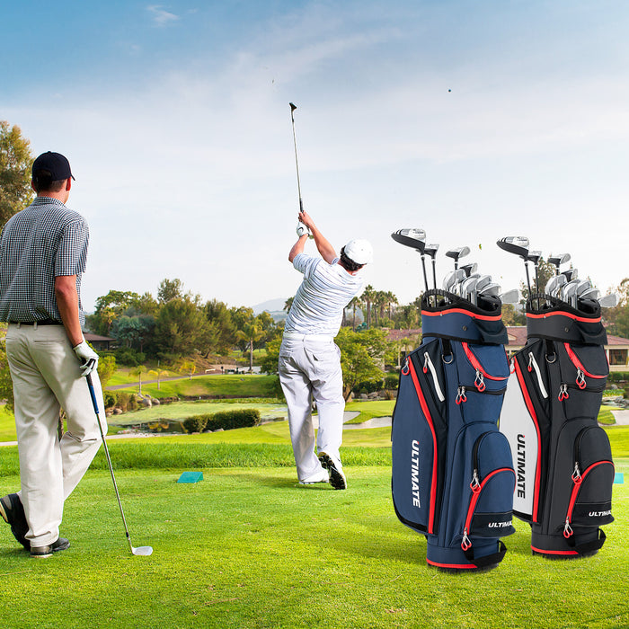 Large & Lightweight - Golf Cart Bag in Classic Black - Perfect for Golfers Seeking Portable Storage Solutions