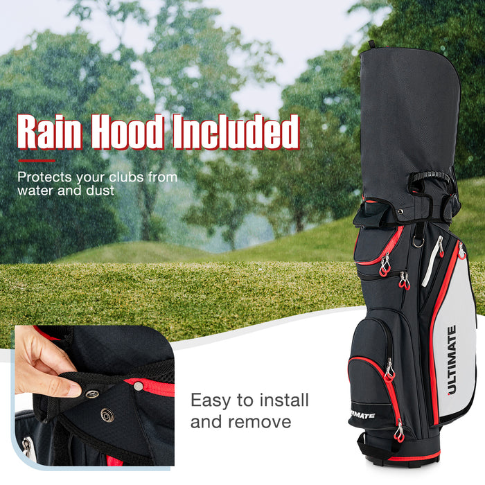 Large & Lightweight - Golf Cart Bag in Classic Black - Perfect for Golfers Seeking Portable Storage Solutions