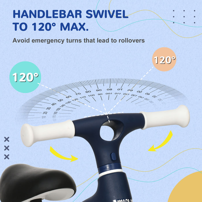Toddler Balance Bike with Height-Adjustable Seat - Durable Training Bicycle for 1.5 to 3-Year-Olds - Perfect First Bike for Building Coordination and Confidence in Young Children - Blue