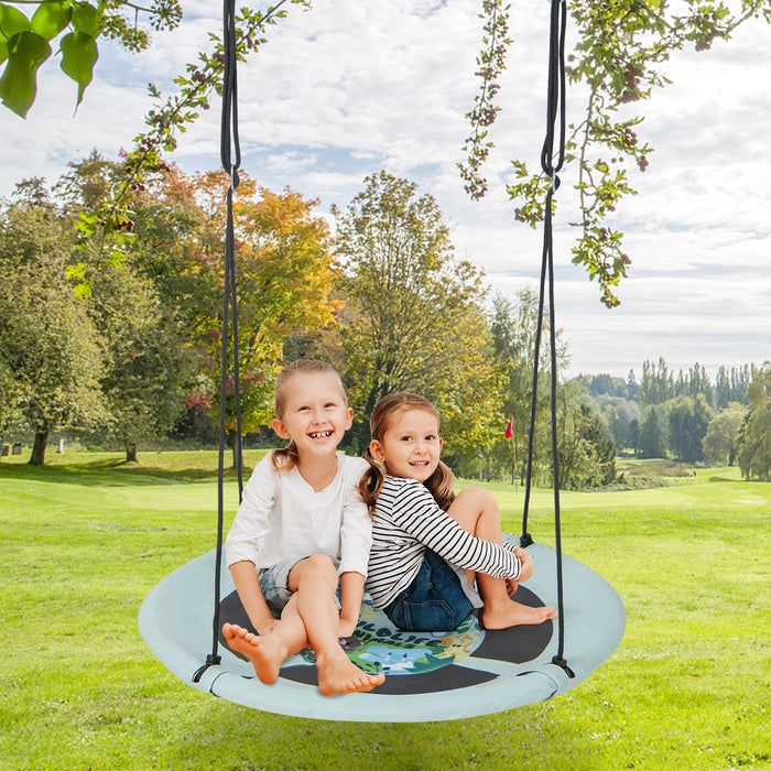 Saucer Tree Swing - 104cm Diameter with Durable 600D Oxford Fabric - Perfect for Outdoor Play and Family Fun