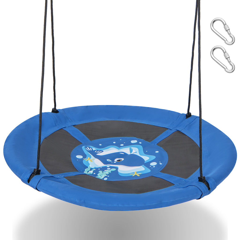 Saucer Tree Swing - 104cm Diameter with Durable 600D Oxford Fabric - Perfect for Outdoor Play and Family Fun
