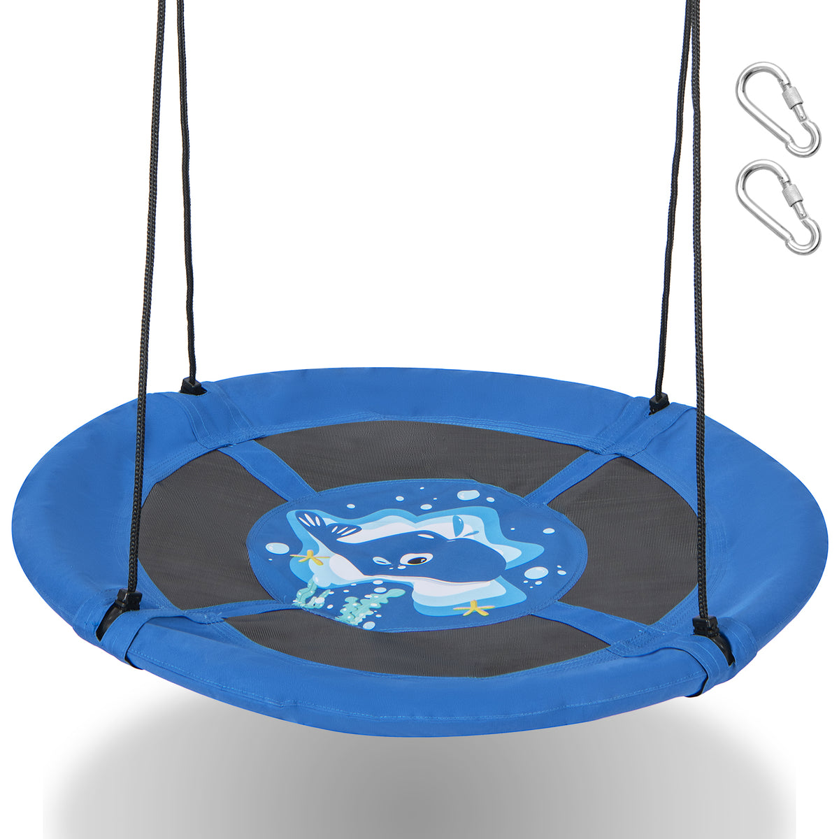Saucer Tree Swing - 104cm Diameter with Durable 600D Oxford Fabric - Perfect for Outdoor Play and Family Fun