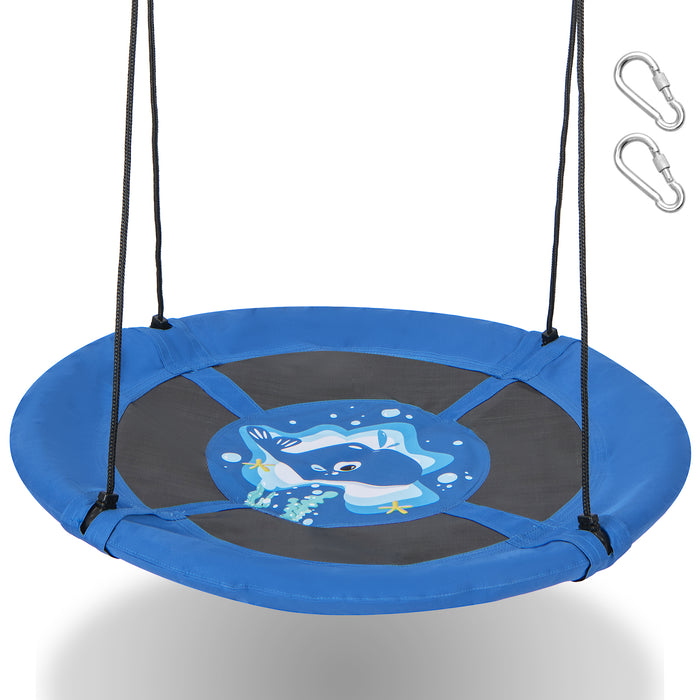Saucer Tree Swing - 104cm Diameter with Durable 600D Oxford Fabric - Perfect for Outdoor Play and Family Fun