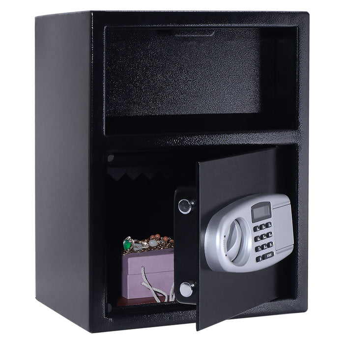 Electronic Safe Box - Security Safe with 2 Manual Override Keys, Home Office Solution - Ideal for Protecting Valuables and Confidential Documents