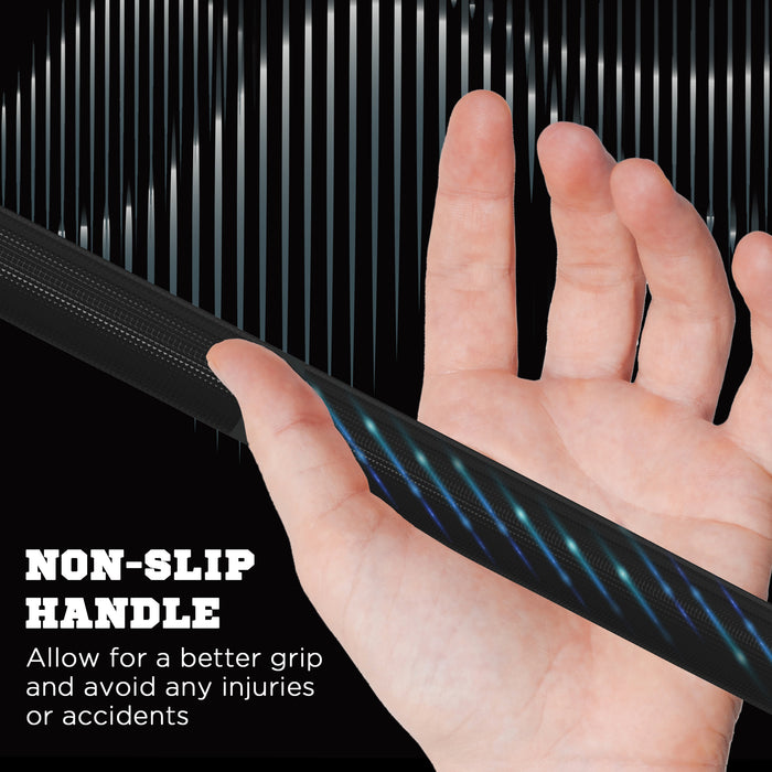 Olympic Barbell Bar with Spring Clips - 2-Inch Plate-Compatible Weightlifting Bar for Home Gym - Ideal for Strength Training and Fitness Enthusiasts