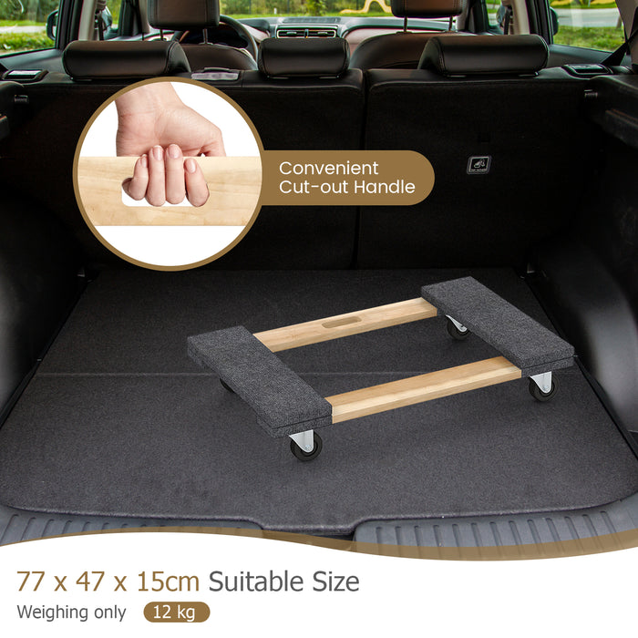 2-Piece Furniture Dolly Cart Set - With 4 Universal Wheels, Perfect for House Moving - Ideal for Easy Relocation and Transporting of Furniture