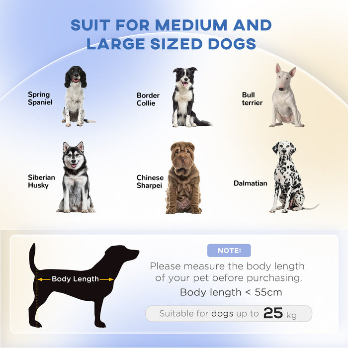 Pet Sofa Bed with Soft Cushion - Durable Wooden Frame Dog Couch, Removable Grey Cover - Ideal for Medium and Large Canine Comfort