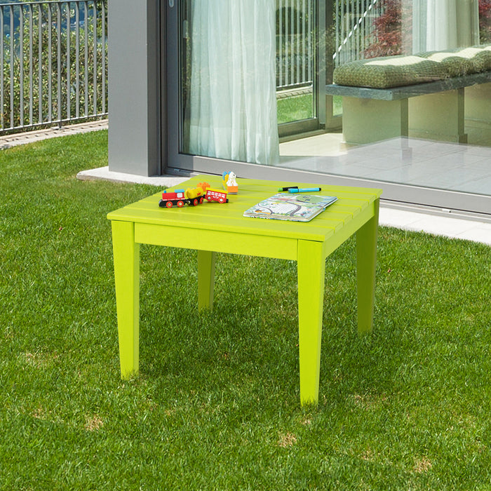 HDPE Kids Square Table - 64.5cm X 64.5cm Table Perfect for Reading, Drawing, Dining - Ideal for Children's Learning and Meal Times
