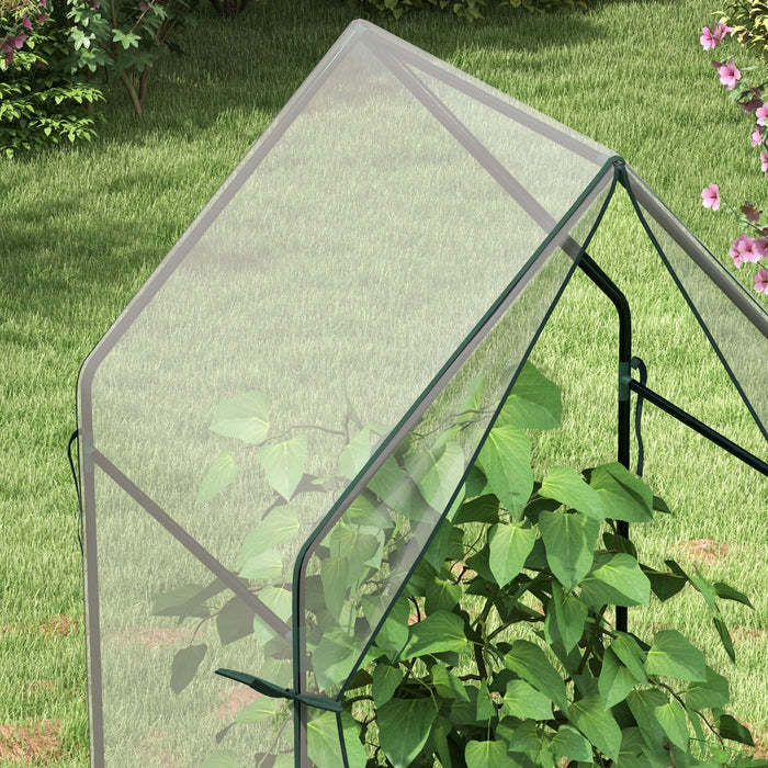 Portable Tomato Growhouse - Mini Greenhouse with Dual Zippered Doors, 90x90x145cm - Ideal for Indoor/Outdoor Gardening
