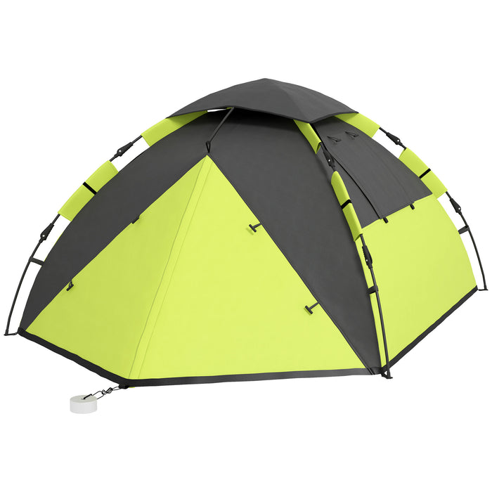 Family Camping Tent for 3-4 People - Easy Quick Setup, 2000mm Waterproof, Includes Portable Carry Bag - Ideal for Outdoor Adventures and Group Camps