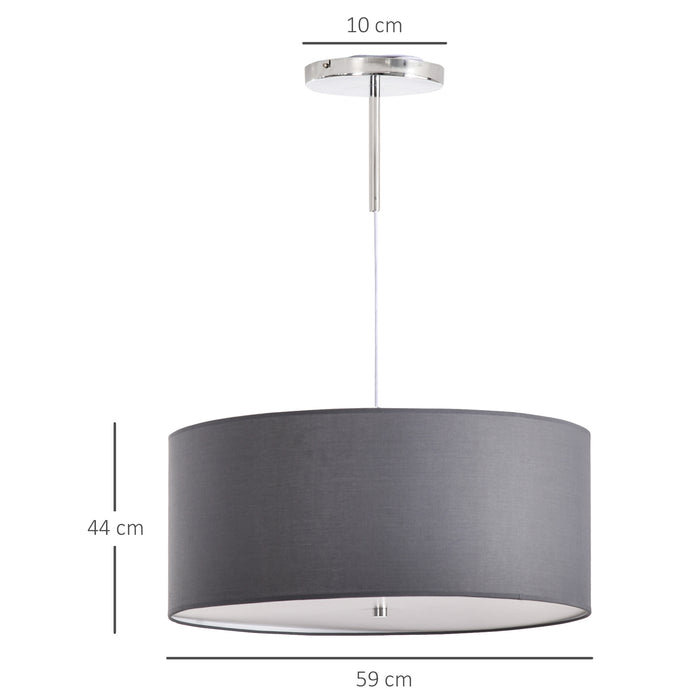 Contemporary Triple-Mode LED Pendant Chandelier - Metal Round Base, Adjustable Brightness, Office/Living Room/Bedroom Decor - Versatile Lighting for Home and Work Spaces