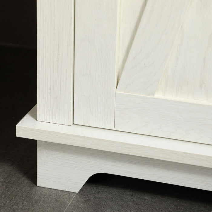 Tall Bathroom Storage Unit with Door - Adjustable Shelf Freestanding Cupboard, 39.5x30x160cm, Classic White - Ideal for Organizing Toiletries and Linens