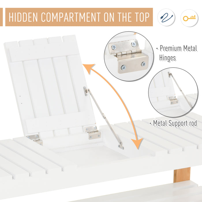 3-Tier Wooden Shoe Bench with Storage - Slatted Rack, Hidden Compartment, Natural Finish - Entryway Home Organizer, 90x29x45cm