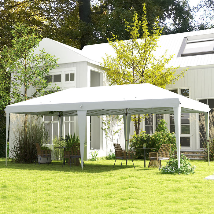 6x3m Heavy-Duty Gazebo - Large Waterproof Canopy for Outdoor Events - Ideal Party Tent and Marquee for Garden Celebrations