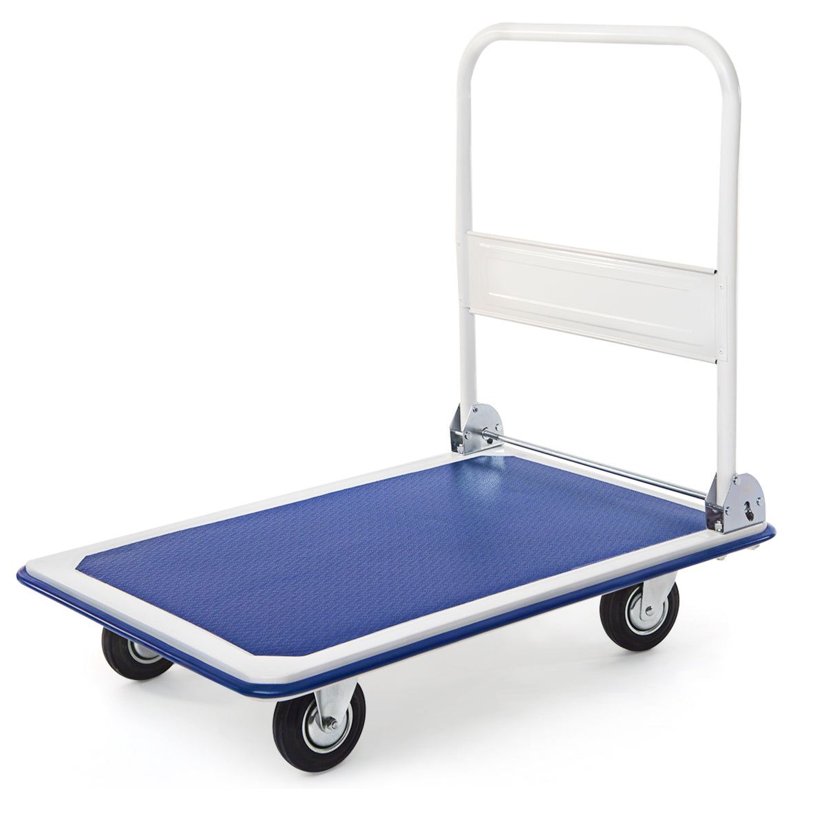 Portable Folding Trolley - Platform Cart with Handle and Swivel Wheels - Ideal Solution for Easy Transportation and Storage