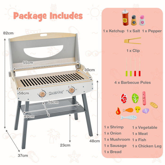 KidsPlay - Pretend Barbeque Grill Playset for Child Play and Learning - Engaging Children in Creative Role Play Games