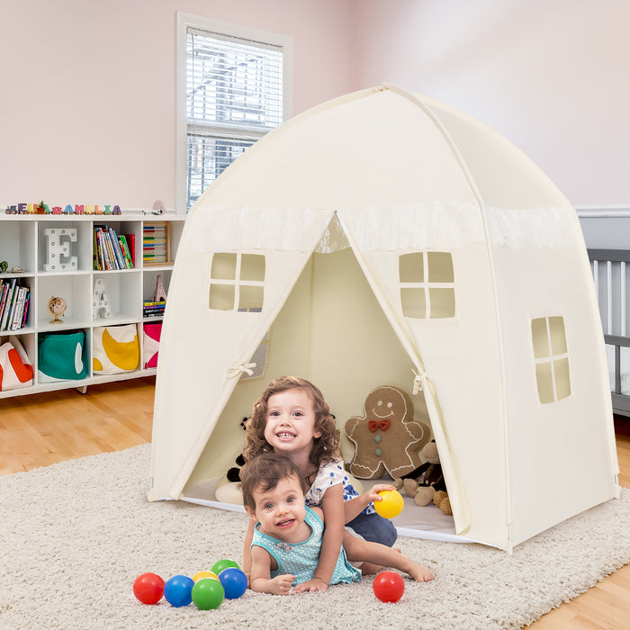 Portable Fairy Kids Play Tent - Large Indoor and Outdoor Children's Playhouse with Storage Bag - Ideal Solution for Imaginative and Creative Play