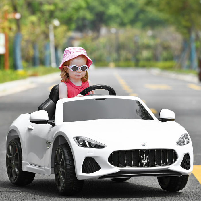Maserati Toy Vehicle, 12V Battery Powered - Pink Kid's Ride-on Car, Electric Motor - Ideal for Children's Outdoor Play and Motor Skill Development