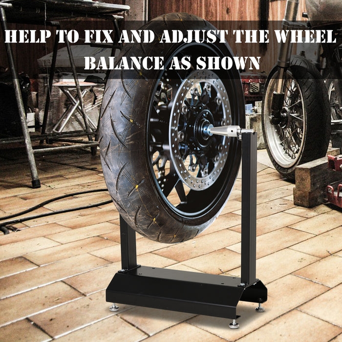 BikeMaster Easy Lift & Balance Stand - Motorcycle/Bicycle Portable Support with Rotating Adjustment - Ideal for Maintenance and Storage Stability