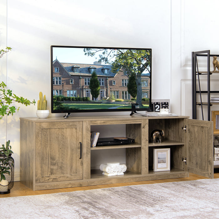 TV Stand for 65 Inches TVs - Storage Cabinets, Adjustable Shelves - Ideal for Improved Organization