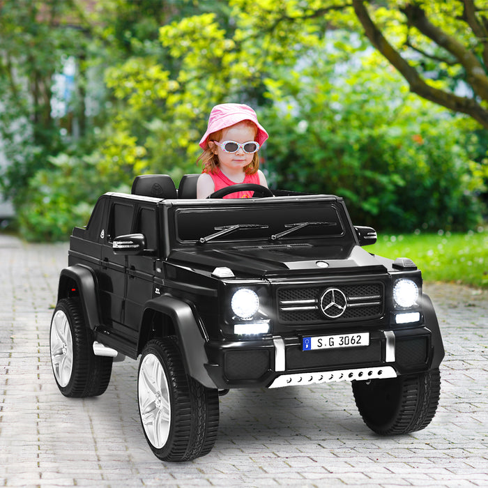 12V Electric Kids Car - Double Motor Ride-On Toy with Remote Control, Black - Perfect for Children's Outdoor Play and Fun
