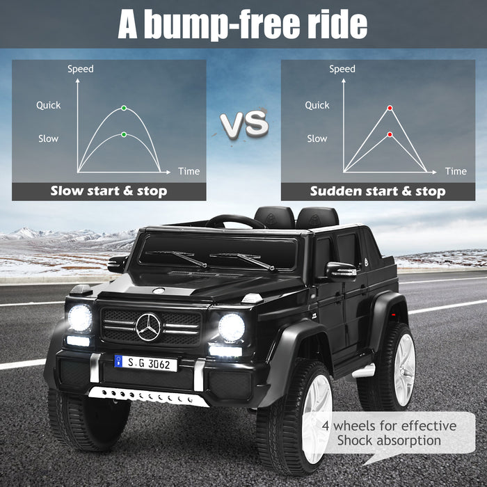 12V Electric Kids Car - Double Motor Ride-On Toy with Remote Control, Black - Perfect for Children's Outdoor Play and Fun