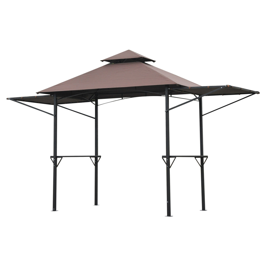 Waterproof Canopy Awning, 250x150 cm in Coffee Brown - Durable Outdoor Shade and Shelter Solution - Ideal for Patio, Deck, and Garden Protection