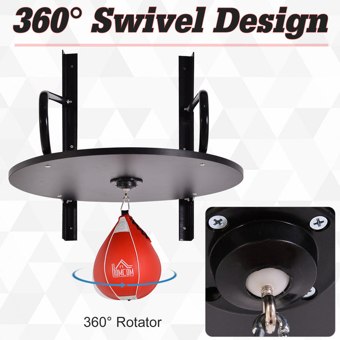 Pear Fast Boxing Set - Complete Wall-Mounted Punching Bag Kit with Platform, Pump & Accessories - Ideal for Home Gym & Fitness Training