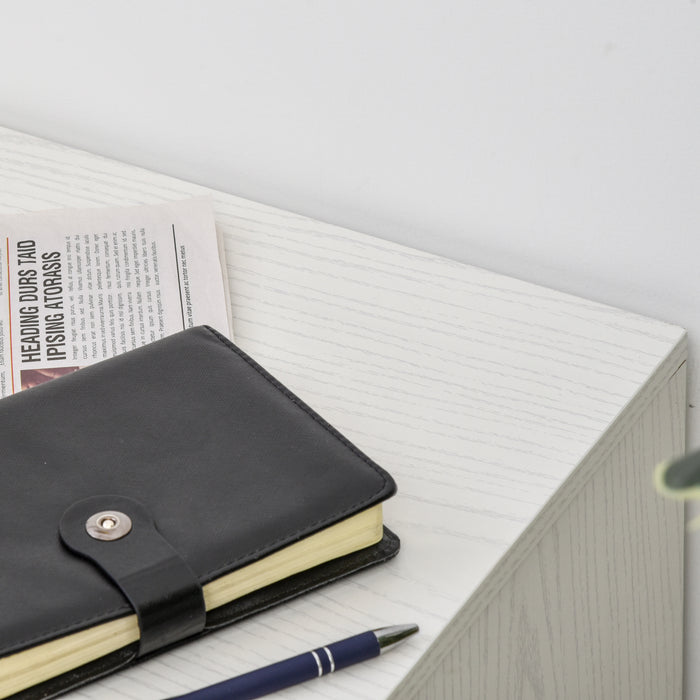 Lockable 2-Drawer Filing Cabinet with 5 Wheels - Rolling Office Storage for Legal & Letter Files - Sleek White Cupboard for Home Organization