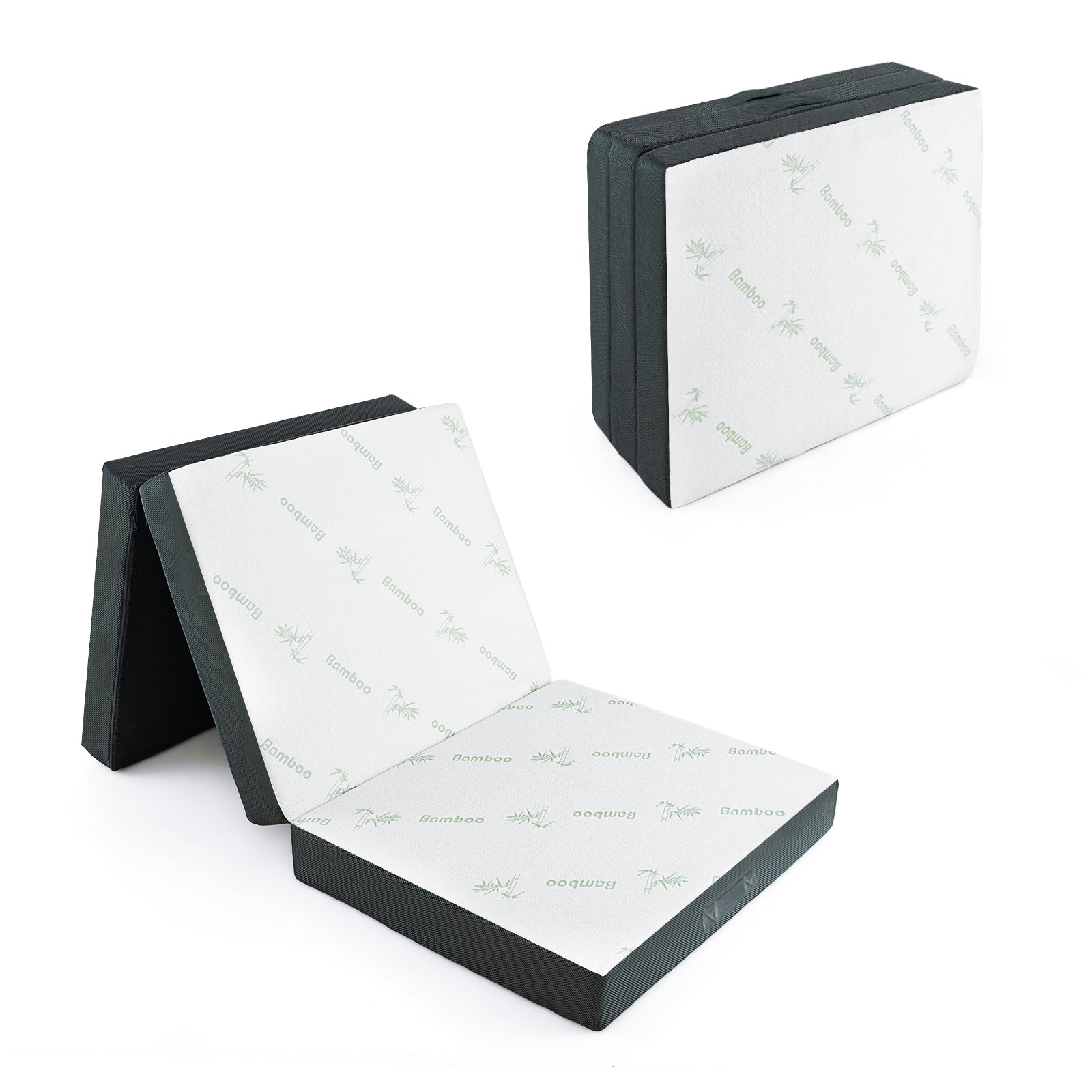 Portable Tri-Folding Floor Foam Mattress, 193 x 80 CM, Grey - Compact and Convenient Sleep Solution - Ideal for Camping, Guest Use and Sleepovers