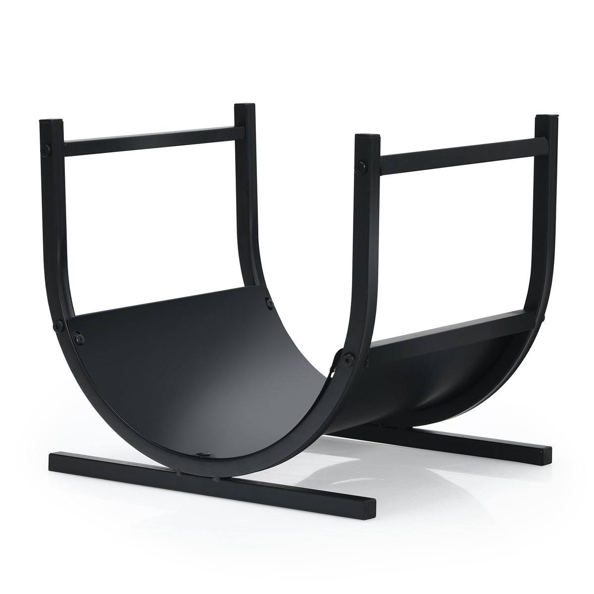 Patio Firewood Rack - U-Shaped Design with Convenient Carry Handles - Ideal Storage Solution for Outdoor Enthusiasts