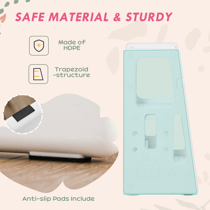 Adjustable Kids Step Stool - Toddler Kitchen Standing Platform with 3 Height Settings - Safe Learning Tower for Children's Kitchen Assistance