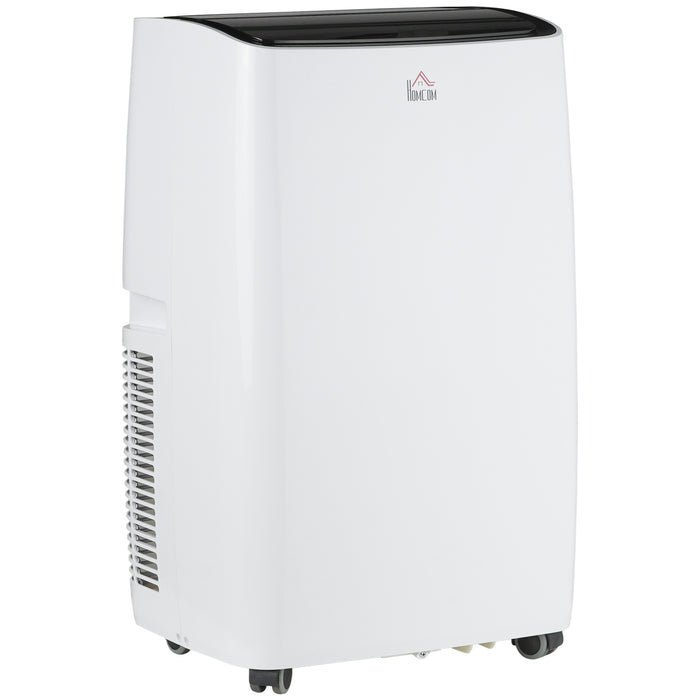 14,000 BTU Portable Air Conditioner with Dehumidifier - Cooling Fan for Spaces Up to 430 SqFt, LED Display, 24Hr Timer, Remote Control - Ideal for Large Rooms & Office Spaces, White