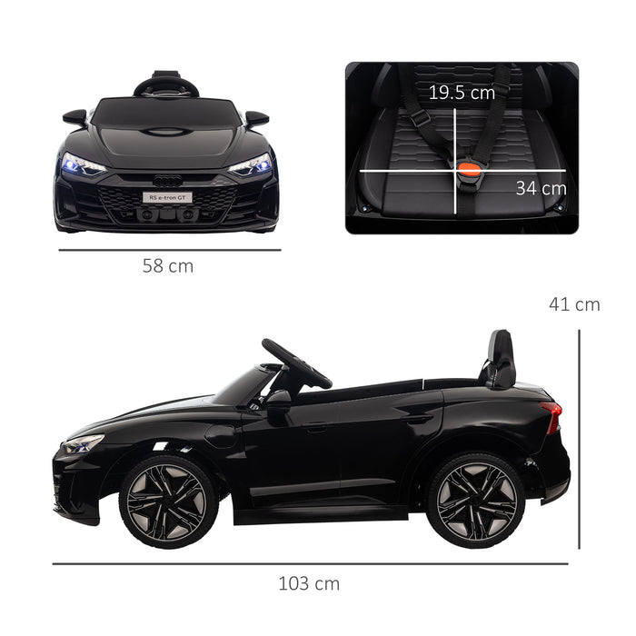 Audi Official 12V Electric Ride-On Car for Kids - Remote Control, Suspension, Lights & Music System - Perfect for Young Drivers’ Outdoor Adventures