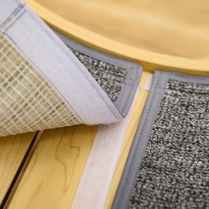 Wooden Cat Exercise Wheel with Carpeted Run - Indoor Fitness Cat Treadmill with Safety Brake - Physical Activity Enhancer for Energetic Felines