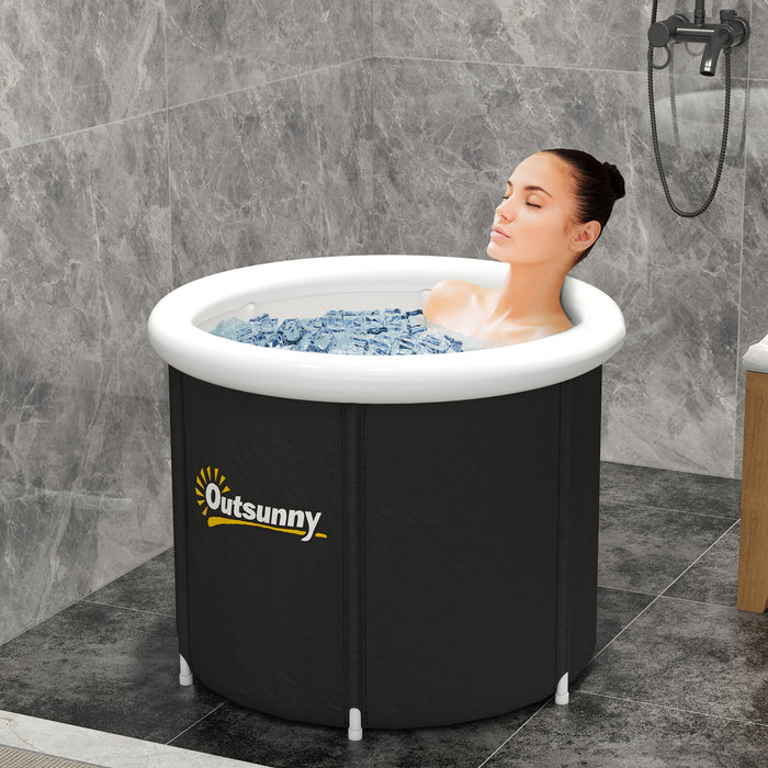 Portable Ice Bath for Polar Recovery - Cold Plunge Therapy Tub with Thermo Lid - Ideal for Athletes Seeking Muscle Recovery & Relaxation